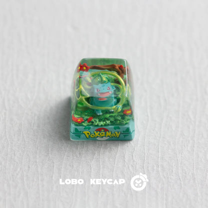 Pokemon Pikachu Transparent Esc Keycap Keyboard Accessories Anime Cute Resin Shrink Drip Glue handmade Keycaps Anime Fans Gift