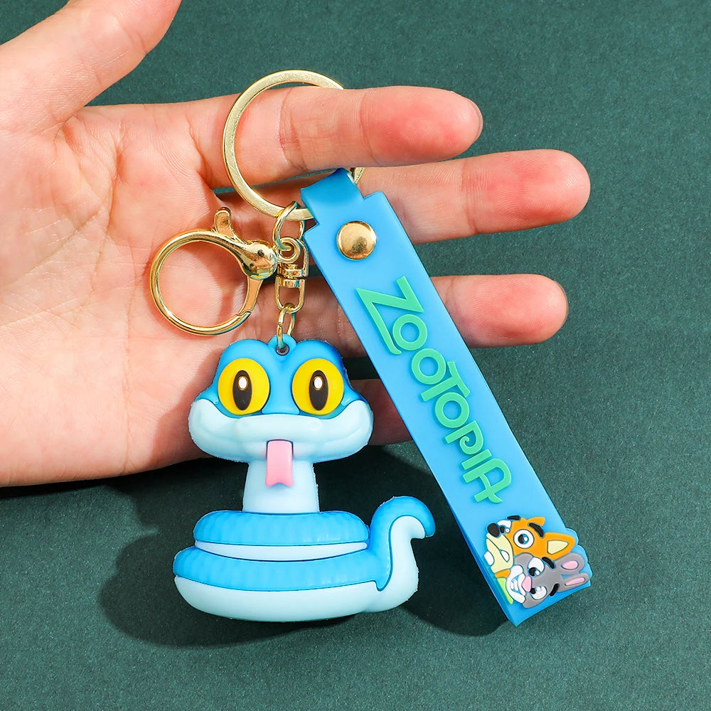 New Anime Zootopia 2 Figure Cute PVC Doll Car Key Ring Accessories Bag Pendant Charm Perfect Christmas Gift for Her