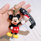 Mickey Minnie PVC Keychain Doll Action Figural Couple Car Key Chain Pendant Hanging Ornaments Wedding Gifts