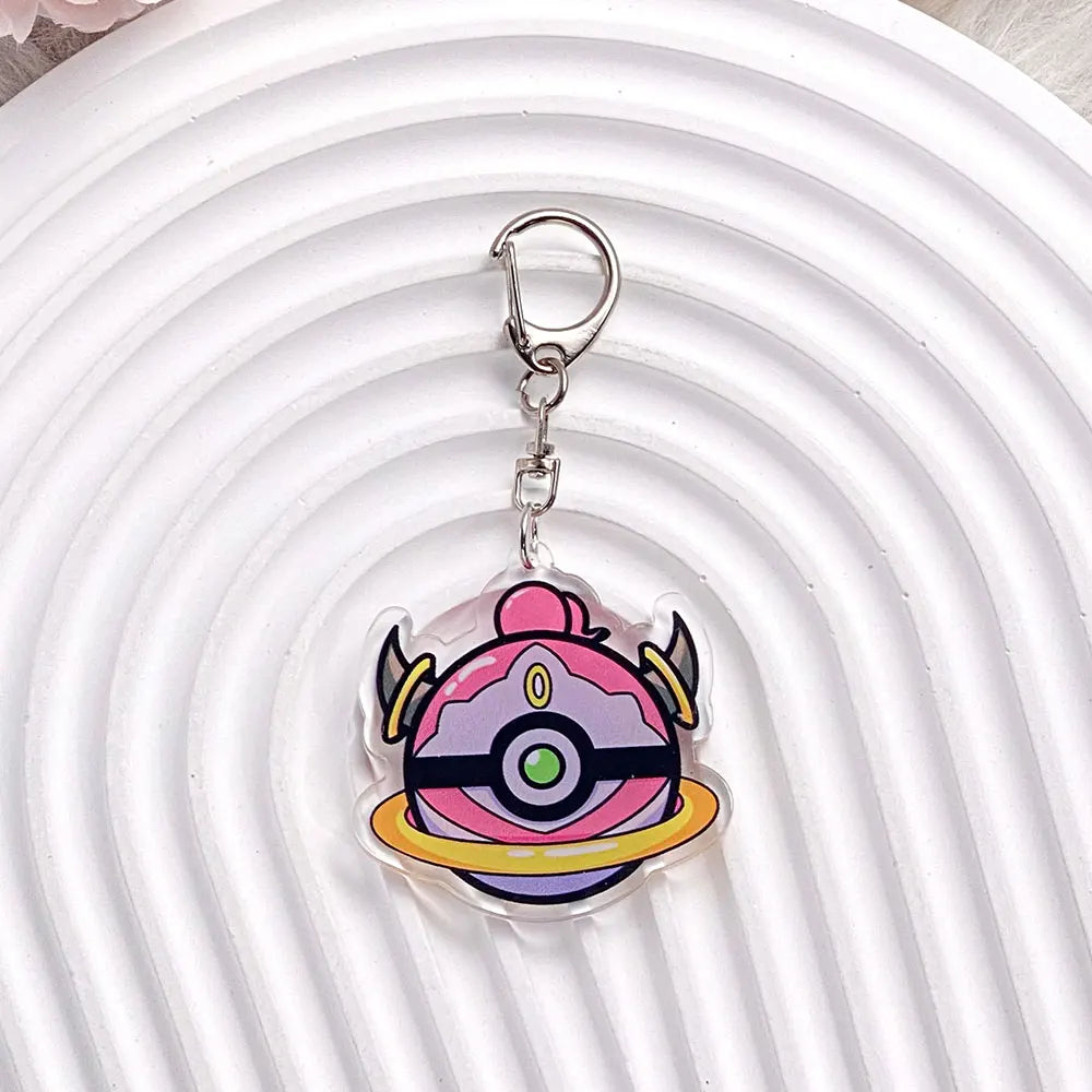 1/20PCS Pokémon Characters Pikachu Bulbasaur Acrylic Keychain Bag Charms Accessories Backpack Pendant Key Holder Friend Gifts