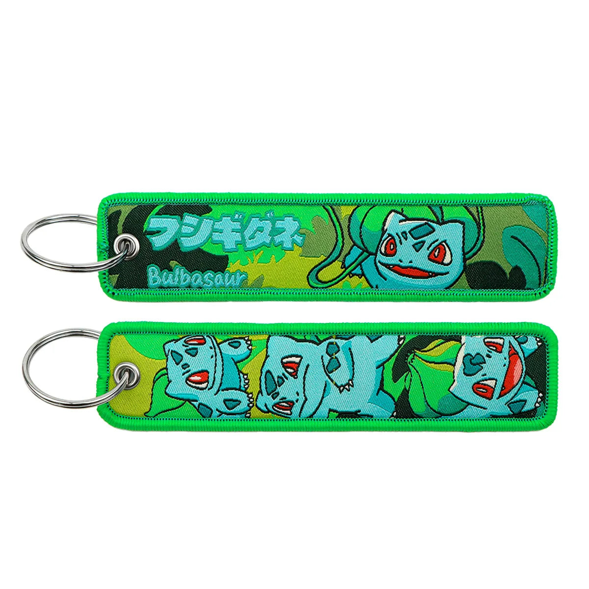 Pokémon Anime Elf Monsters Keychain for Cars Backpack Key Holders Embroidery Keyrings Key Tag Jet Tag Accessories Gifts