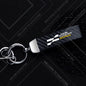 1PCS Car Keychain New JCW Logo For Mini Cooper S F54 F55 F56 F57 R58 R59 Widget Ornaments Metal Carbon Fiber Leather Key Chain