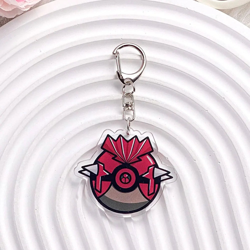 1/20PCS Pokémon Characters Pikachu Bulbasaur Acrylic Keychain Bag Charms Accessories Backpack Pendant Key Holder Friend Gifts