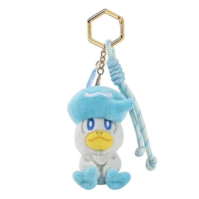 Anime Pokemon Kawaii Pikachu Keychain Eevee Mew Bulbasaur Charmander Snorlax Psyduck Stuffed Toy Cute Plush Keyring Doll Pendant