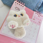 Fluffy Plush Cat Doll Keychain Cute Backpack Bag Pendant Gift For Children Girlfriend