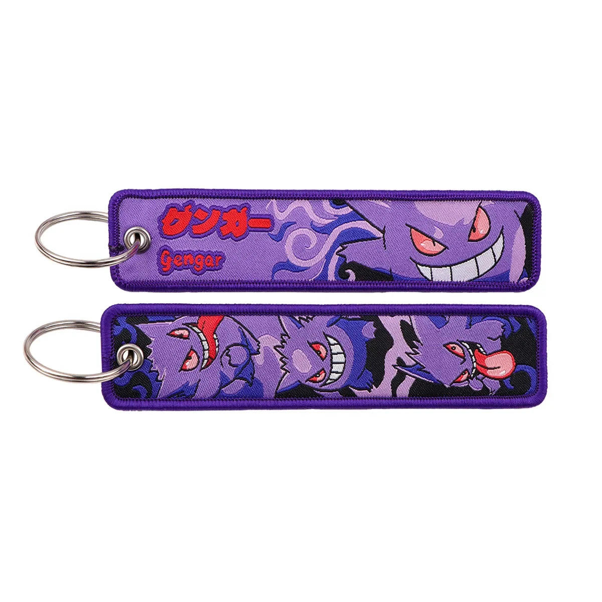 Pokémon Anime Elf Monsters Keychain for Cars Backpack Key Holders Embroidery Keyrings Key Tag Jet Tag Accessories Gifts