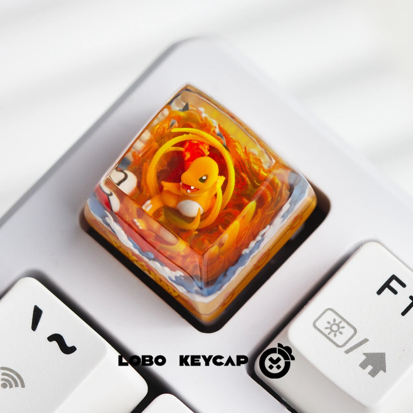 Pokemon Pikachu Transparent Esc Keycap Keyboard Accessories Anime Cute Resin Shrink Drip Glue handmade Keycaps Anime Fans Gift