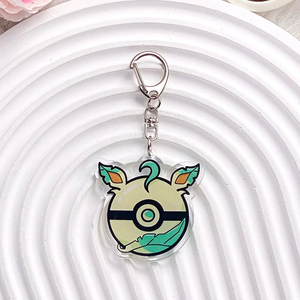 1/20PCS Pokémon Characters Pikachu Bulbasaur Acrylic Keychain Bag Charms Accessories Backpack Pendant Key Holder Friend Gifts