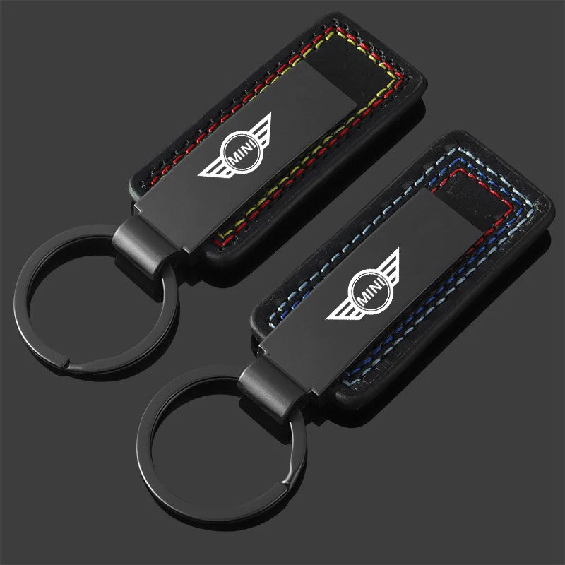 Metal Car Keychain Three Colors Anti-lost Key Chain Keyrings Key Holders For Mini Cooper One JCW F54 F55 F56 F57 F60 R50 R52 R53