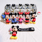 Mickey Minnie PVC Keychain Doll Action Figural Couple Car Key Chain Pendant Hanging Ornaments Wedding Gifts