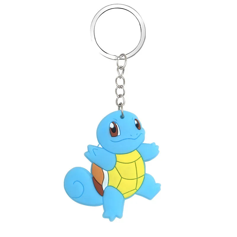 8pcs/lot Pokemon Keychains Kids Pikachu Birthday Party Supplies Gift Bag Filler Stuffer School Carnival Reward Party Decoration