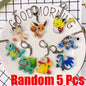 Pokemon Characters Pikachu Bulbasaur Acrylic Keychain Bag Charms Accessories Backpack Pendant Key Holder Friend Gifts