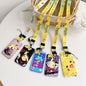 Pokemon Pikachu Keychain Anime Cartoon Couple Student Id Bus Bank Access Control Card Case Accessory Hanging Rope Accessories