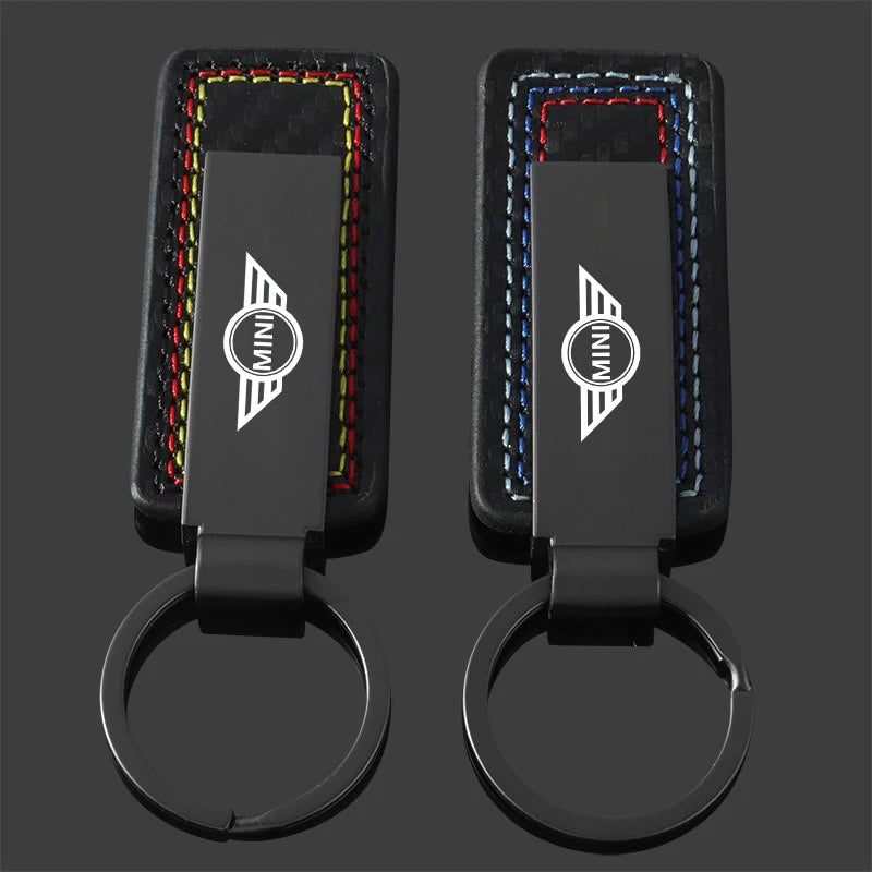 Metal Car Keychain Three Colors Anti-lost Key Chain Keyrings Key Holders For Mini Cooper One JCW F54 F55 F56 F57 F60 R50 R52 R53