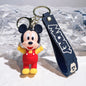Mickey Minnie PVC Keychain Doll Action Figural Couple Car Key Chain Pendant Hanging Ornaments Wedding Gifts