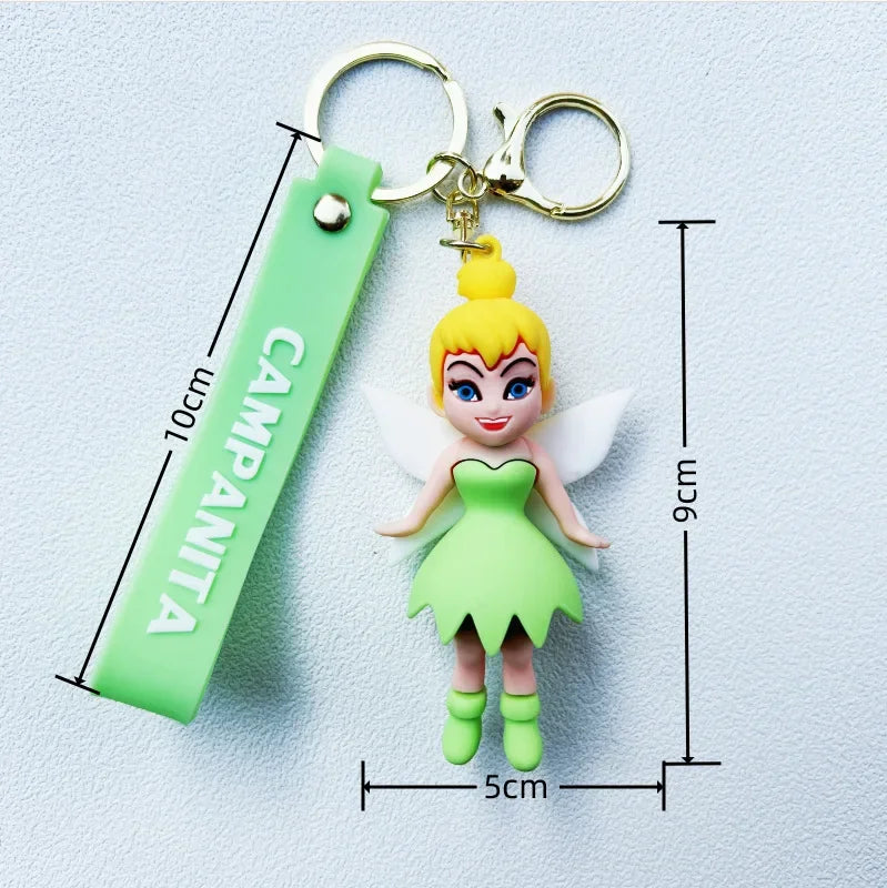 Disney Cartoon Peter Pan Figure Keychain Anime Peter and Wendy Hooker Car Key Accessories Bag Pendent Toy Birthday Gift for Kids