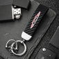 1PC Simple PU Leather Keychain Women Men Car Key Ring Chain For MINI Cooper R56 F56 R50 JCW Cabrio Aceman Countryman Coupe WORKS