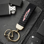 1PC Simple PU Leather Keychain Women Men Car Key Ring Chain For MINI Cooper R56 F56 R50 JCW Cabrio Aceman Countryman Coupe WORKS