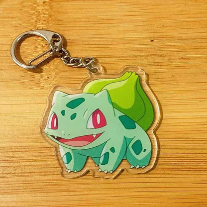 Pokemon Characters Pikachu Bulbasaur Acrylic Keychain Bag Charms Accessories Backpack Pendant Key Holder Friend Gifts
