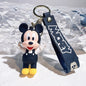 Mickey Minnie PVC Keychain Doll Action Figural Couple Car Key Chain Pendant Hanging Ornaments Wedding Gifts